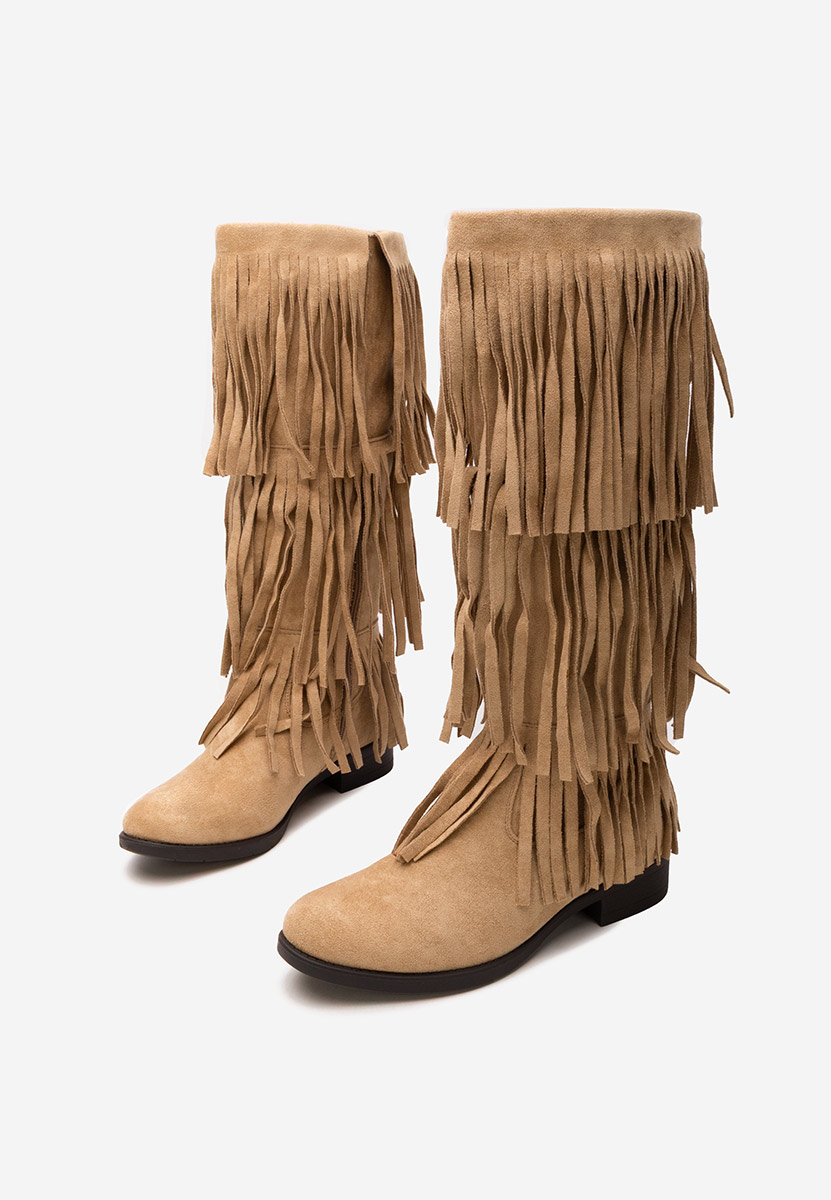 Bottes plates femme kaki Eriora