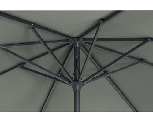 Avio parasol, polyester, Ø 350 cm, antraciet olijf