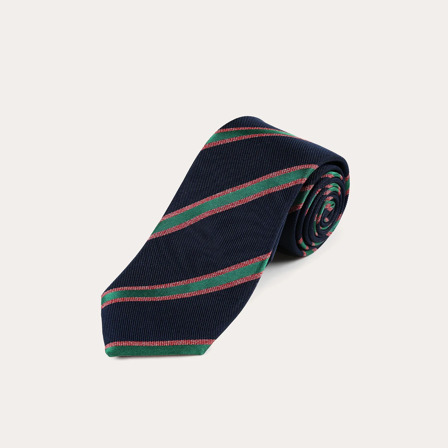 Navy striped tie