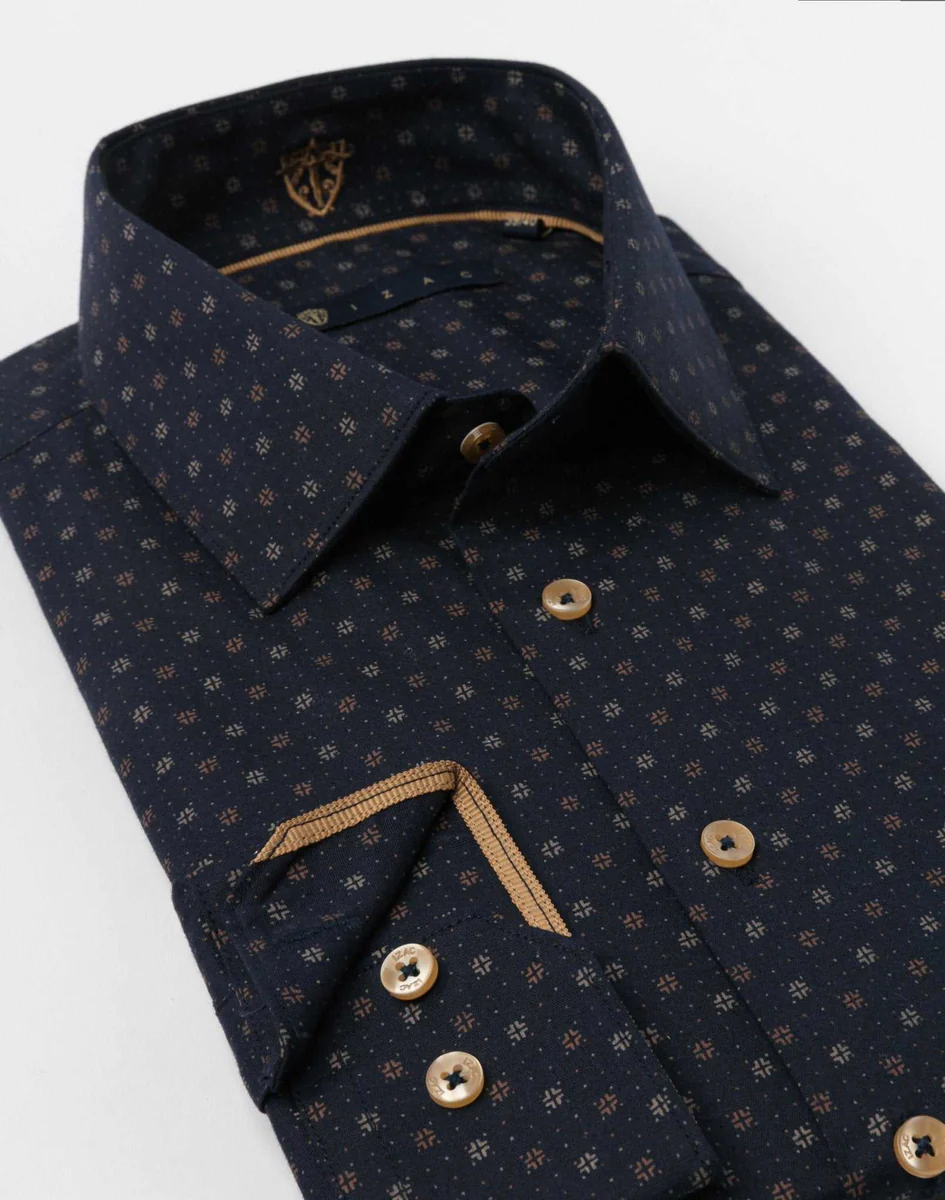 Chemise stretch marine
