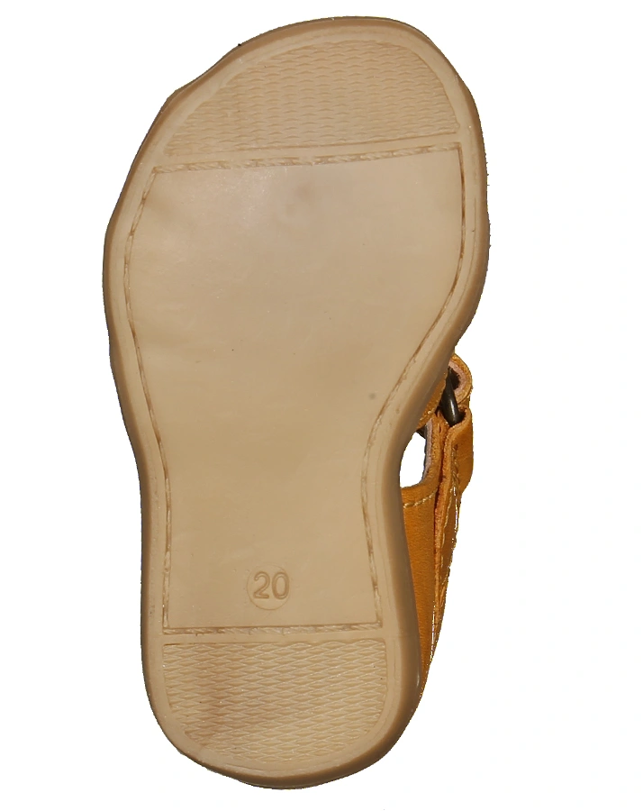Lauflern-Sandalen PAULI mit Klett in ocker