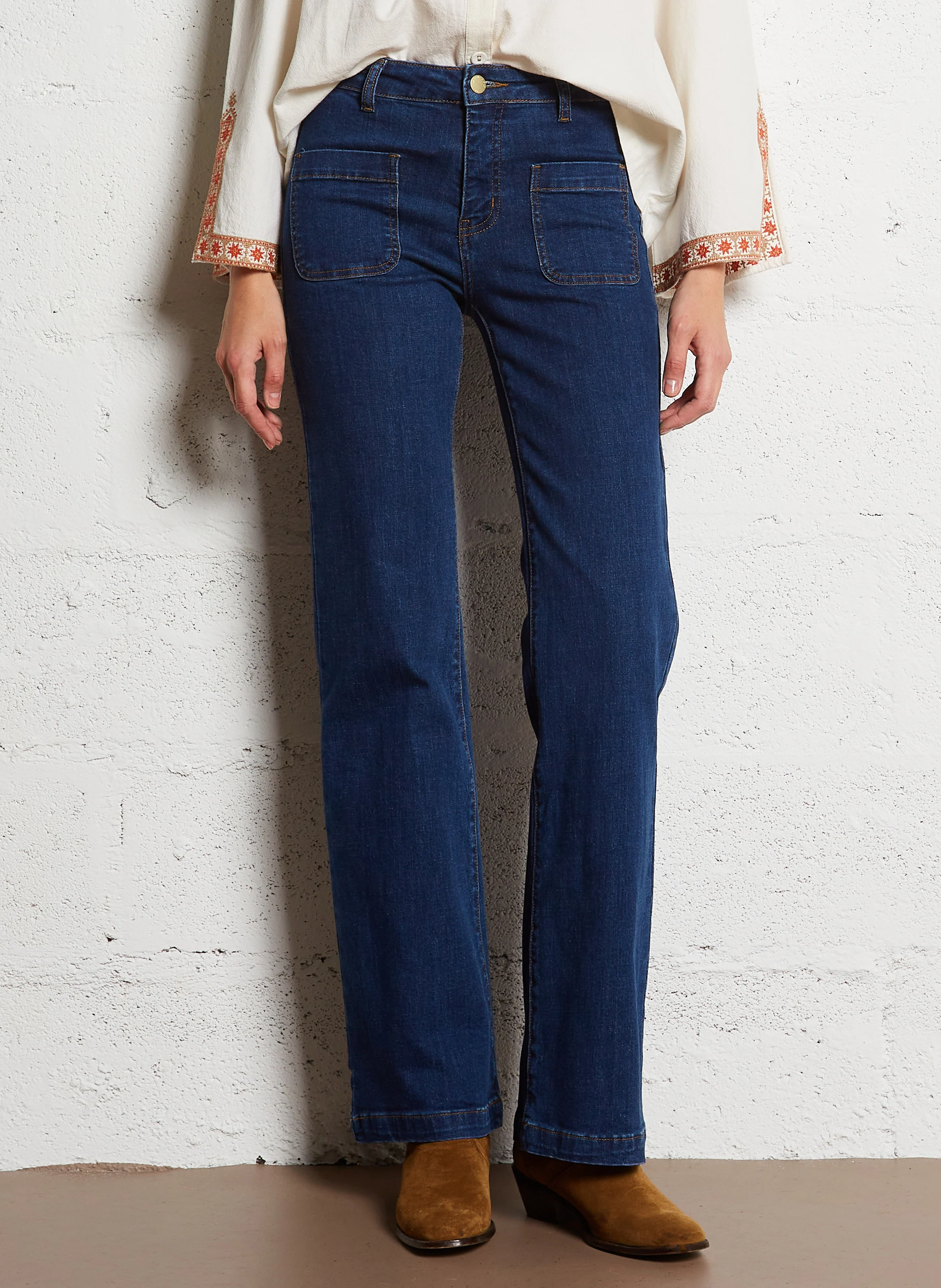 SONNY - Jean boot-cut en coton mélangé | Jean brut