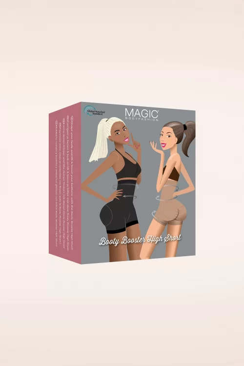 MAGIC Bodyfashion Booty Booster High Short in Zwart