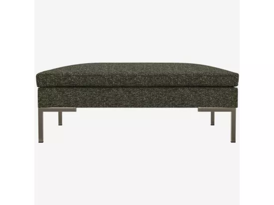 HABITAT - Repose-pieds en tissu Lucca - Vert mousse - Montino