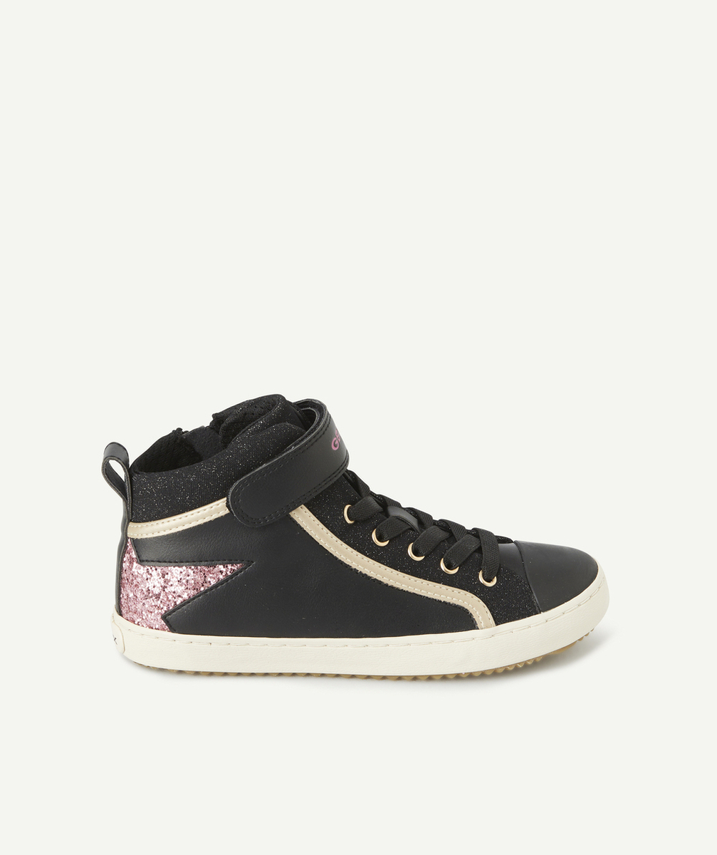 GEOXBASKETS KALISPERA FILLE NOIR ET ROSE