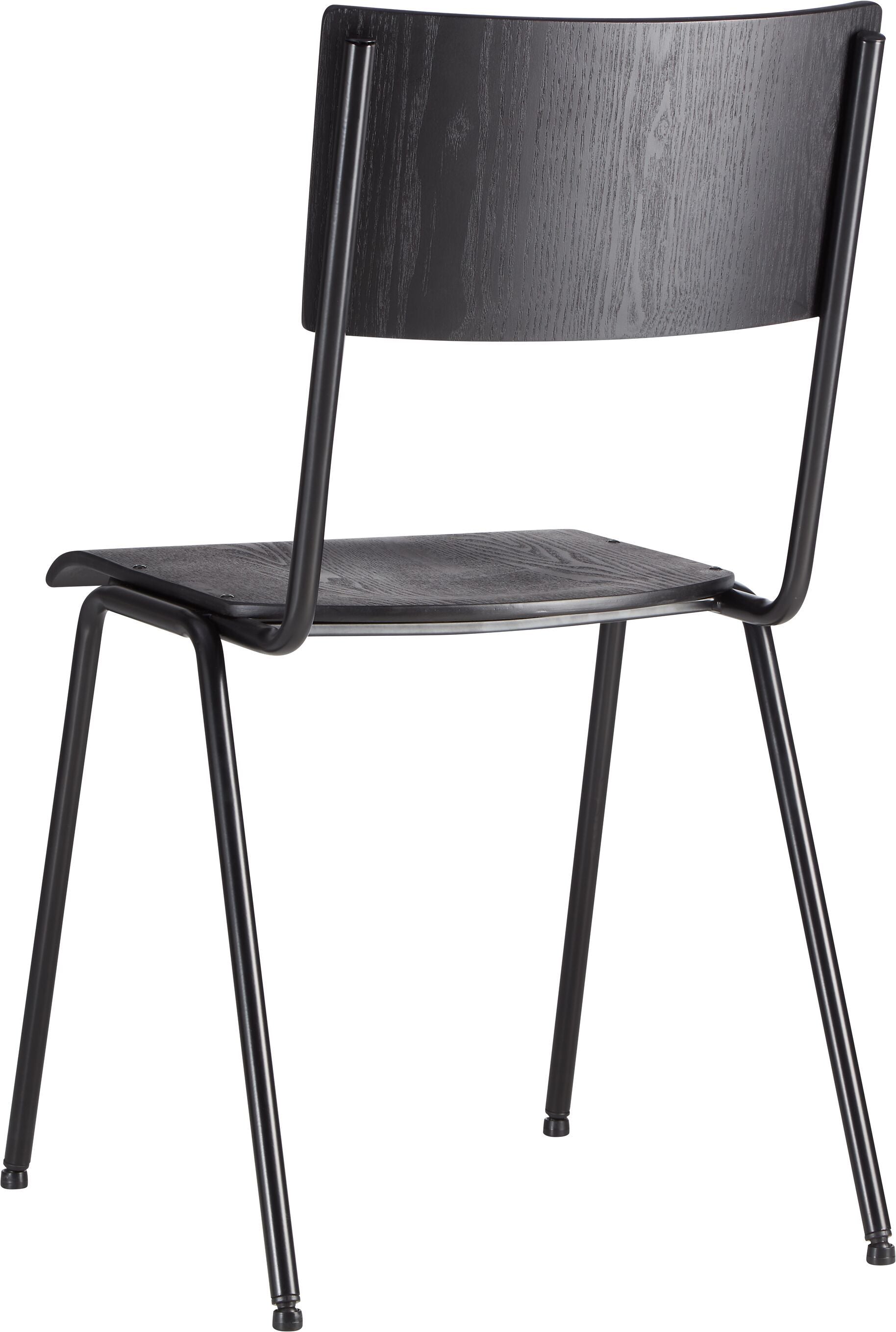 LEVIO Stuhl - Schwarz / B: 43.0 cm x T: 50.0 cm x H: 83.0 cm