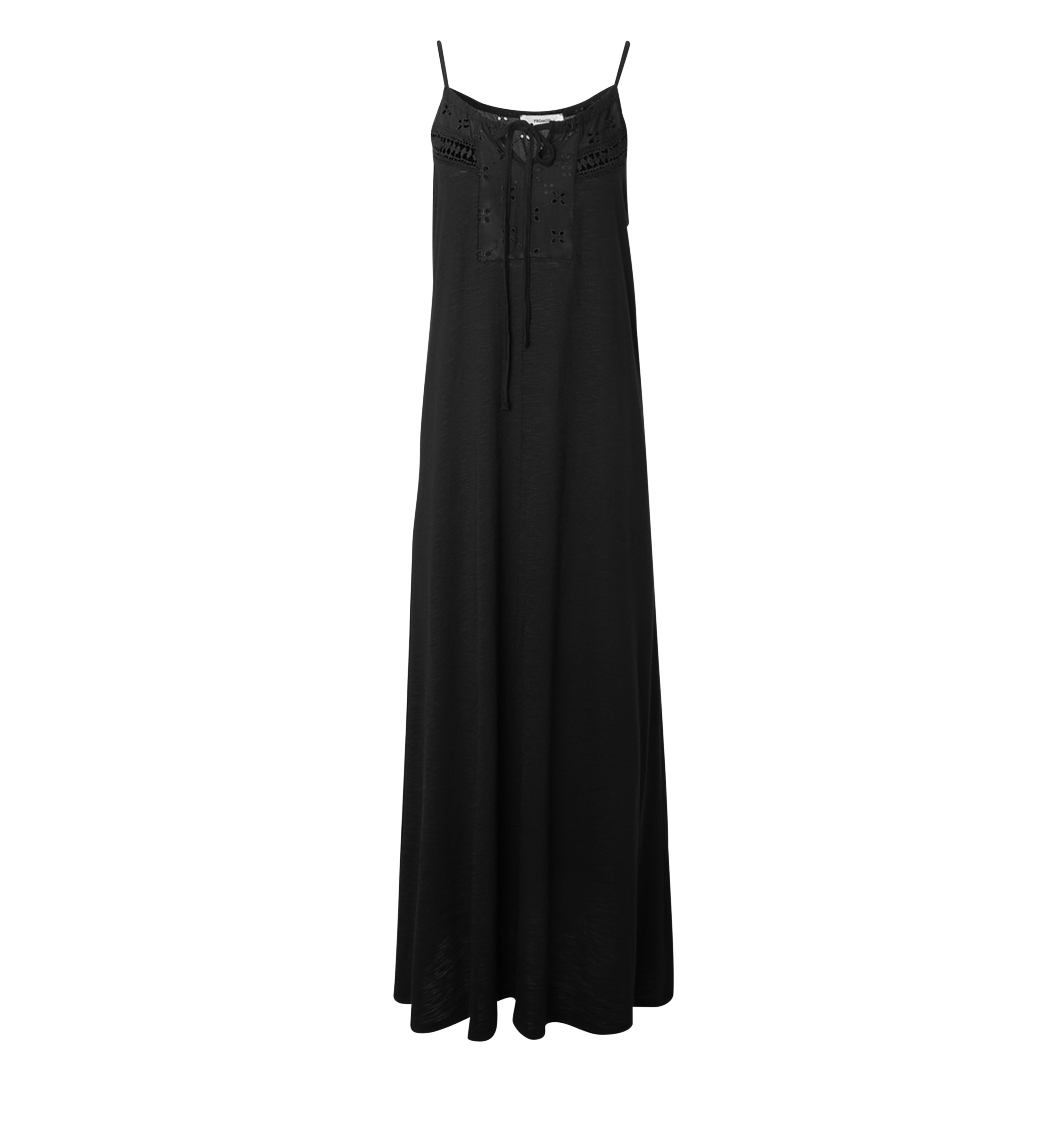 Robe longue en jersey Femme - Noir