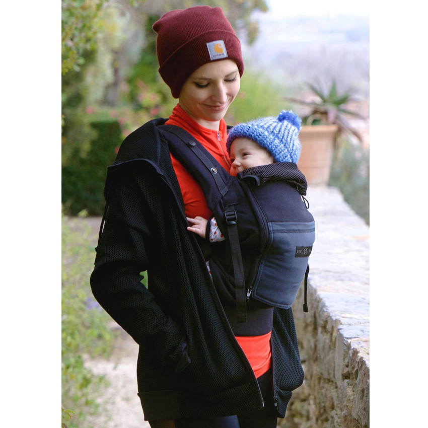 Porte-bébé PhysioCarrier - Noir/Anthracite