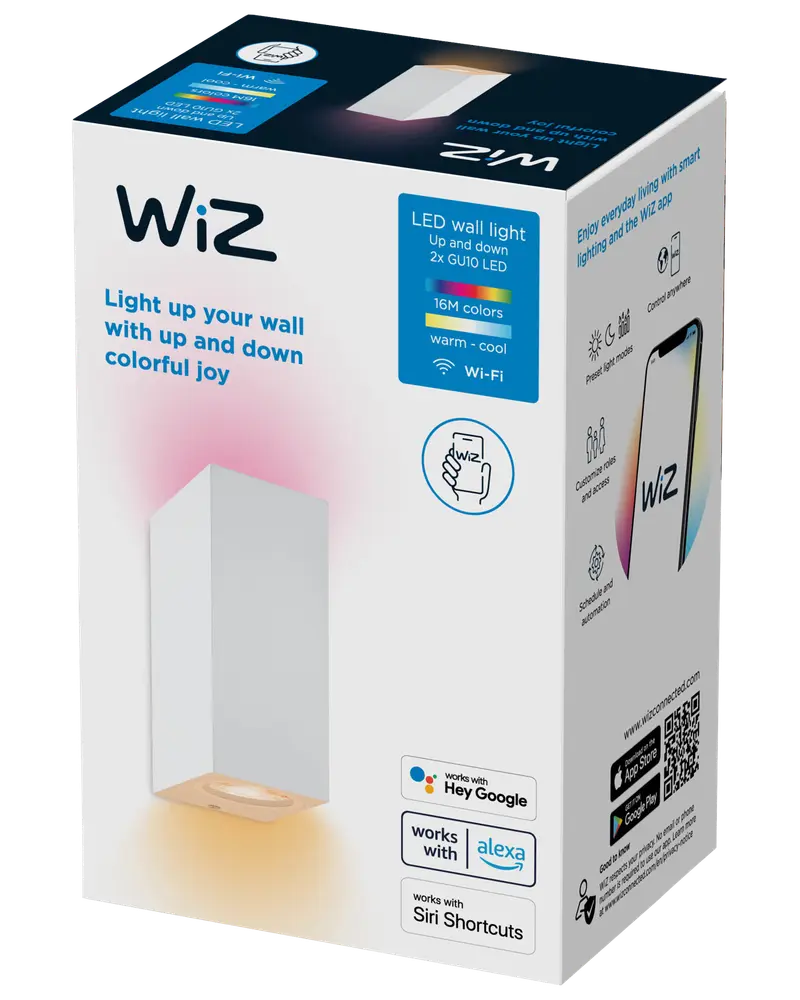WiZ Væglampe spot color Up&Down 2 x 5W - hvid