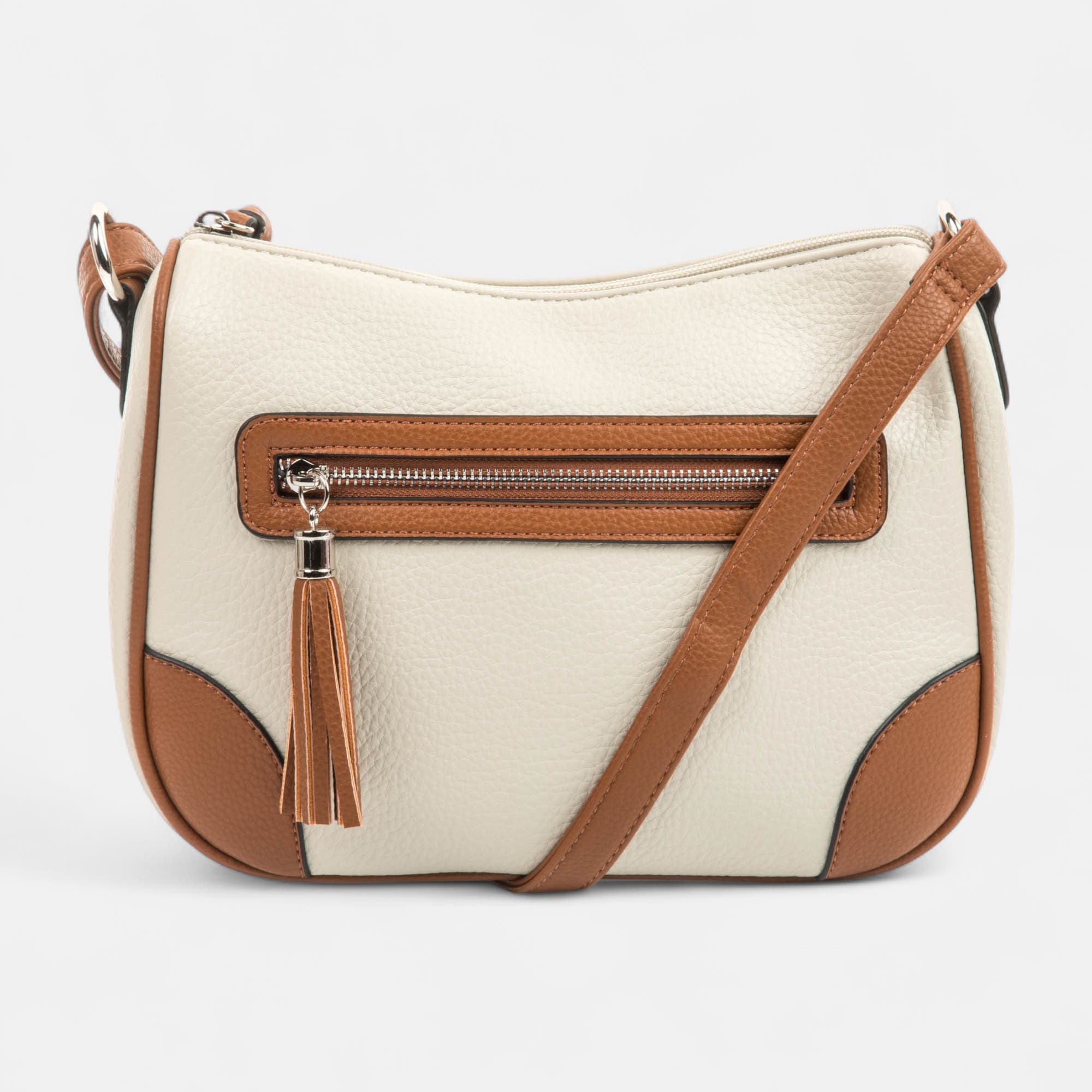 Sac bandoulière beige
