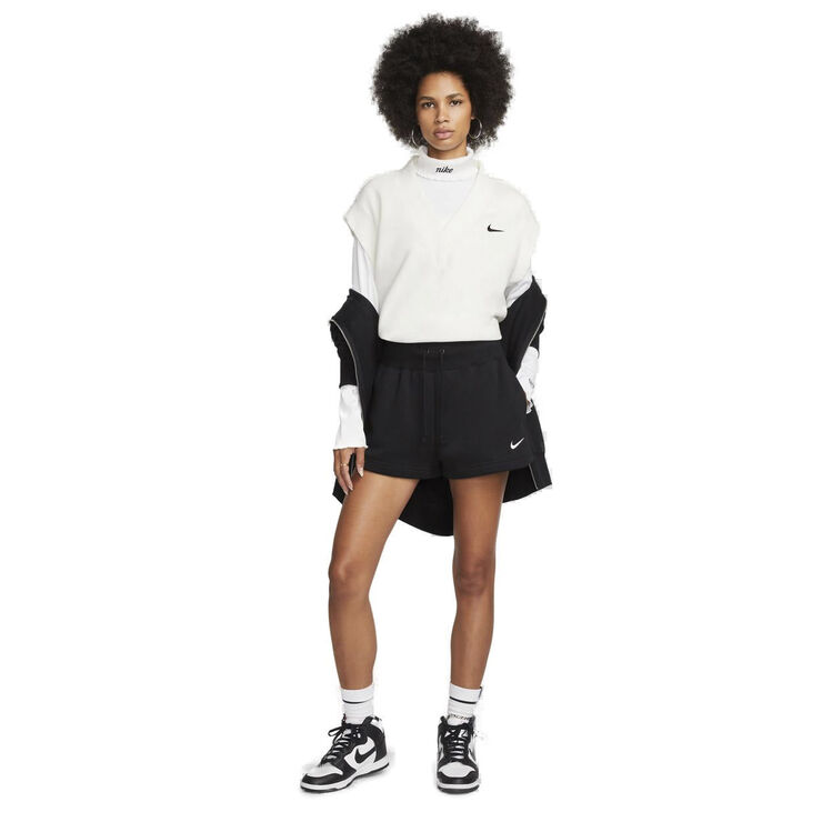 Nike sportswear phoenix fleece shorts Black/sail