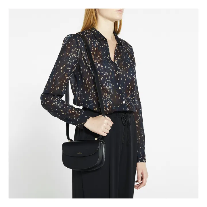 A.P.C. Sac Genève Mini Cuir Lisse | Noir