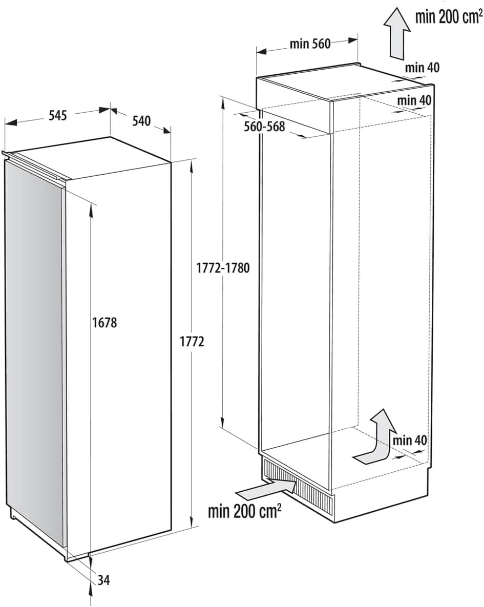 Gorenje FNCI517E41WF Einbaugefrierschrank