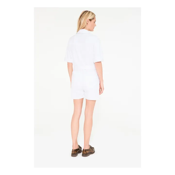 Margaux Lonnberg Combishort Jay Denim | Blanc