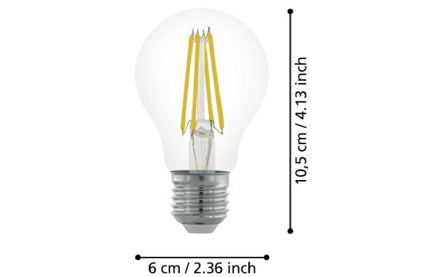 Lampe 7.5 W E27 WarmweissFilament LED-Glühbirne