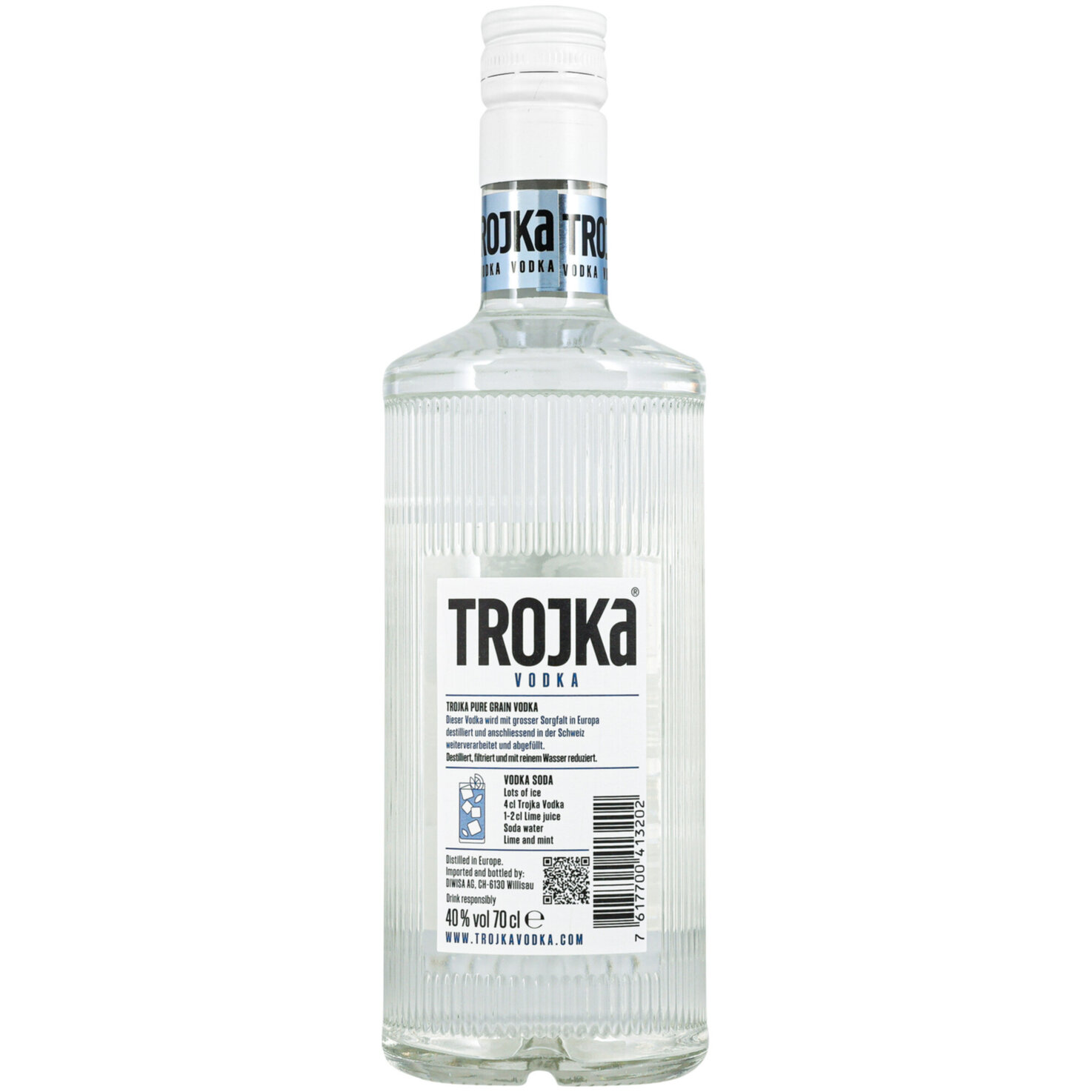Trojka Vodka Pure Grain -70cl