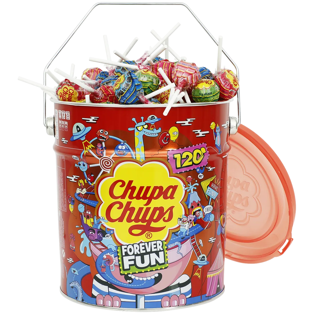 Chupa Chups blik 120 stuks