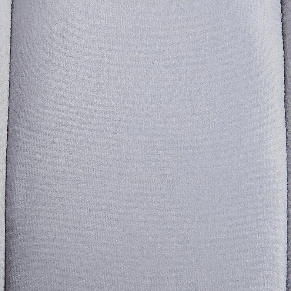 ALLIER - Chaise longue - Grijs - Rechterzijde - Fluweel