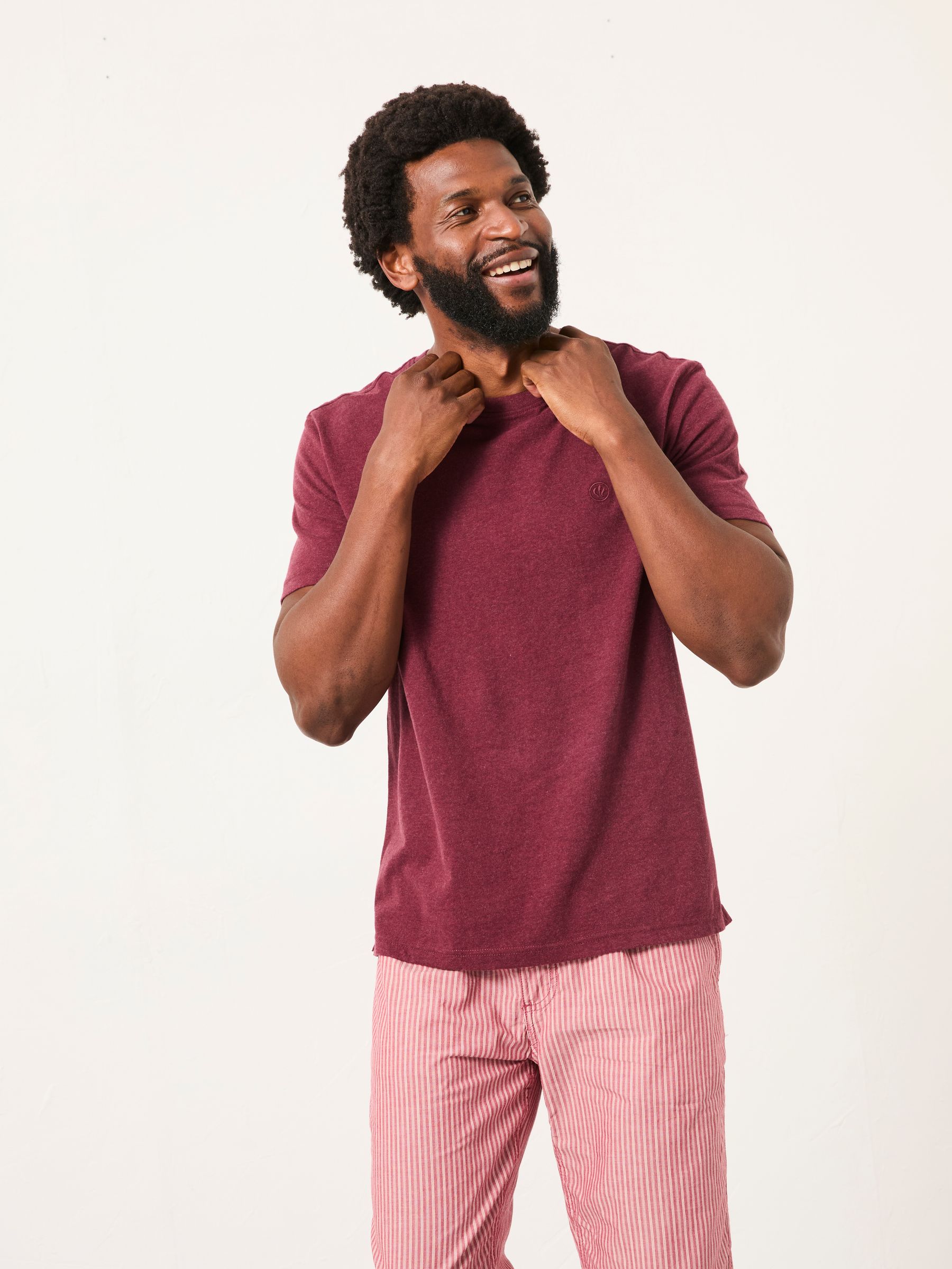 Bordeaurood - FatFace T-shirt met korte mouwen