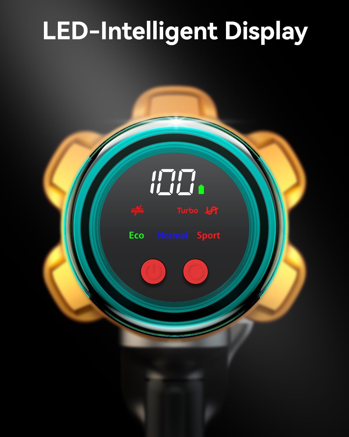 Akku Staubsauger 50000Pa/600W/65Min, Kabelloser Stabstaubsauger mit 2L Staubbehälter, Selbststehend, LED-Display, 8-Schicht-Filtration, Flexible Fugendüse, Leicht für Hartböden, Teppiche, Tierhaare