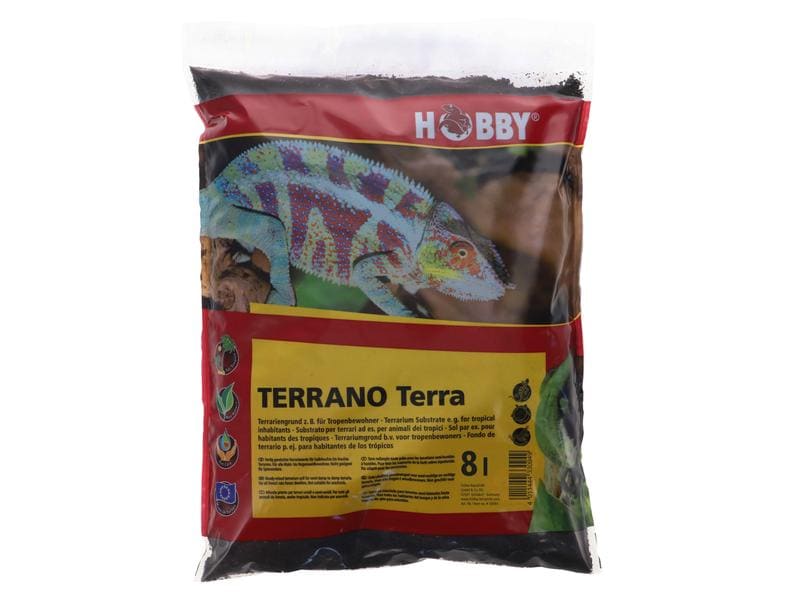 Hobby Terraristik Bodensubstrat Terrano Terra, 8 l Natürliches Terrariensubstrat