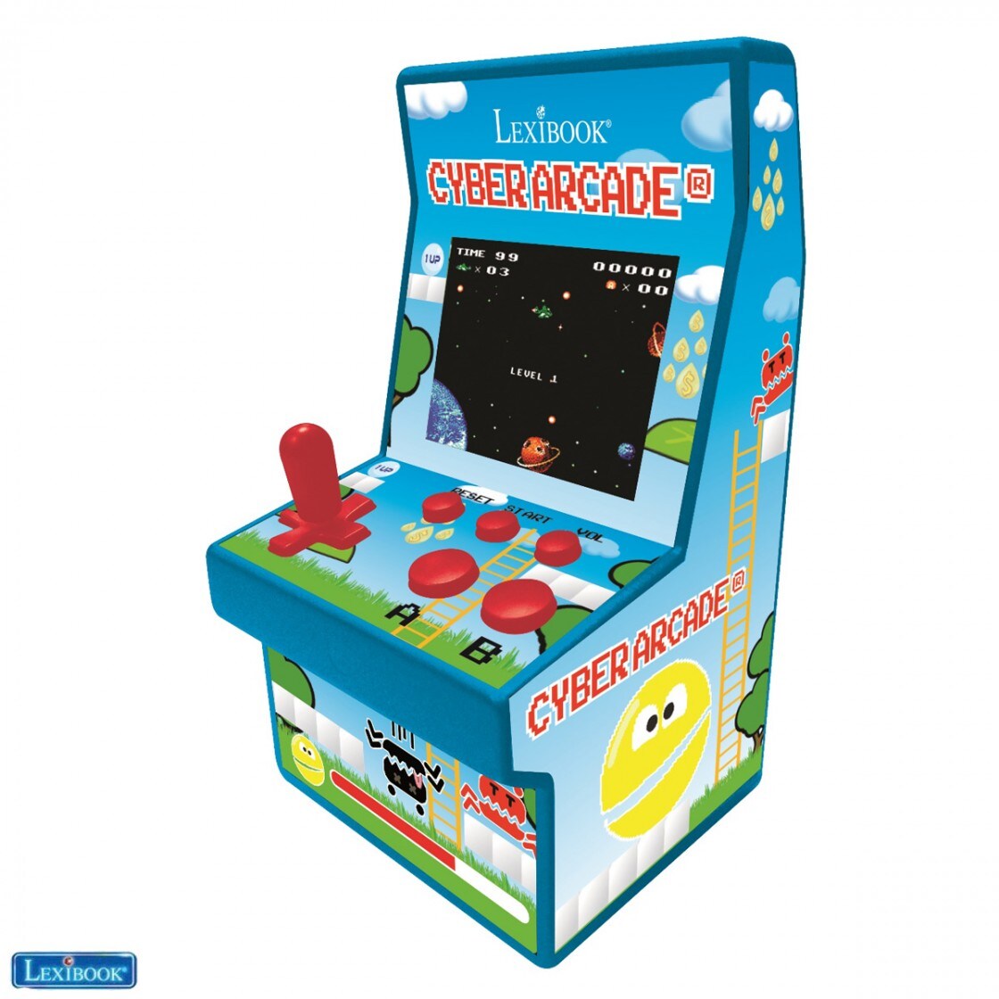 Spielkonsole 200 Spieleklassikern Cyber Arcade® mit 2,8'' Bildschirm
