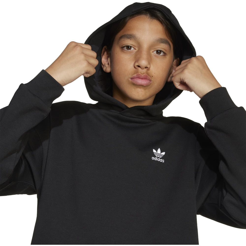 Køb adidas Originals Black/White Loose Hættetrøje Fl