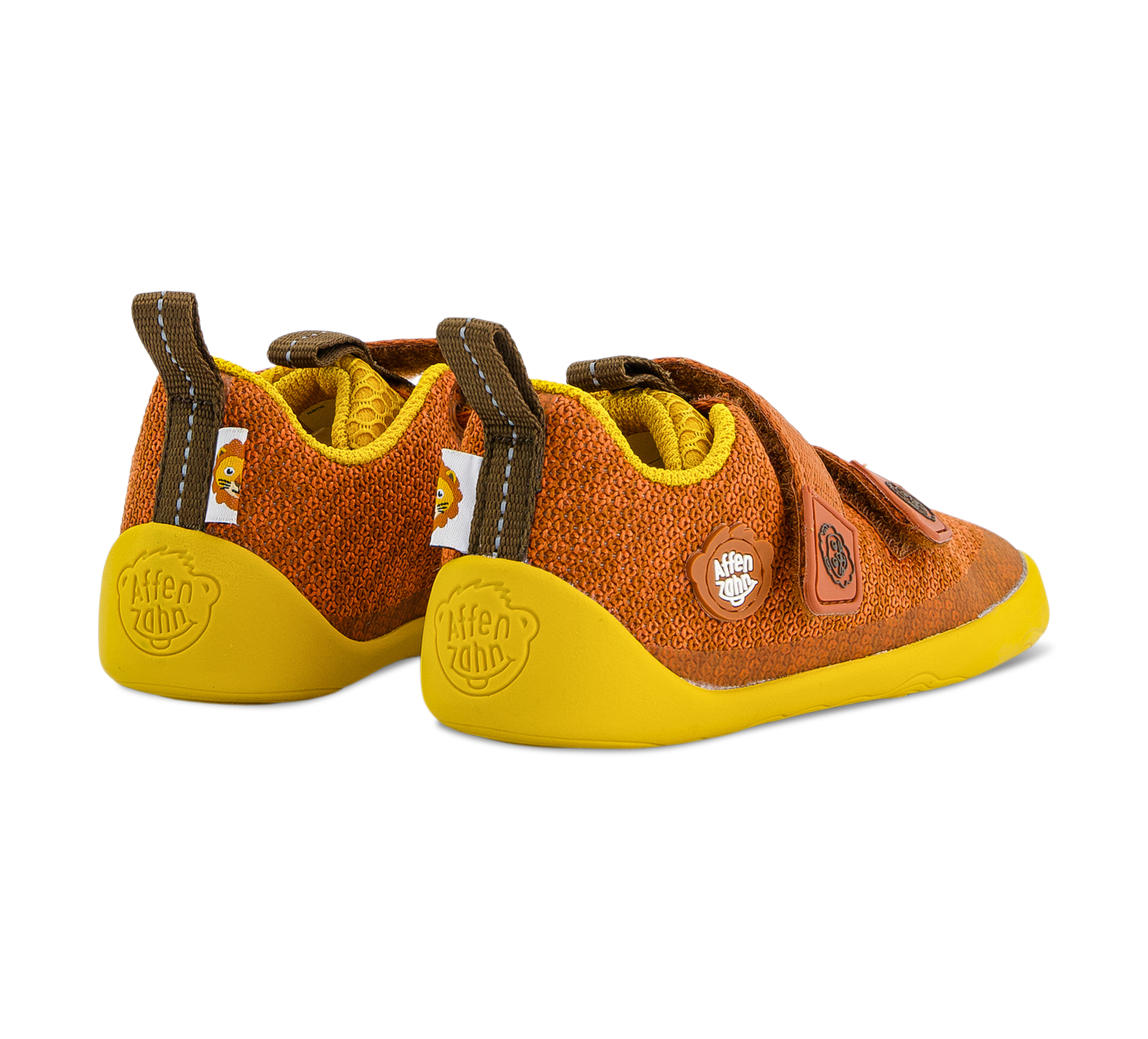 Affenzahn Barfussschuh Knit Happy - Klettschuhe braun