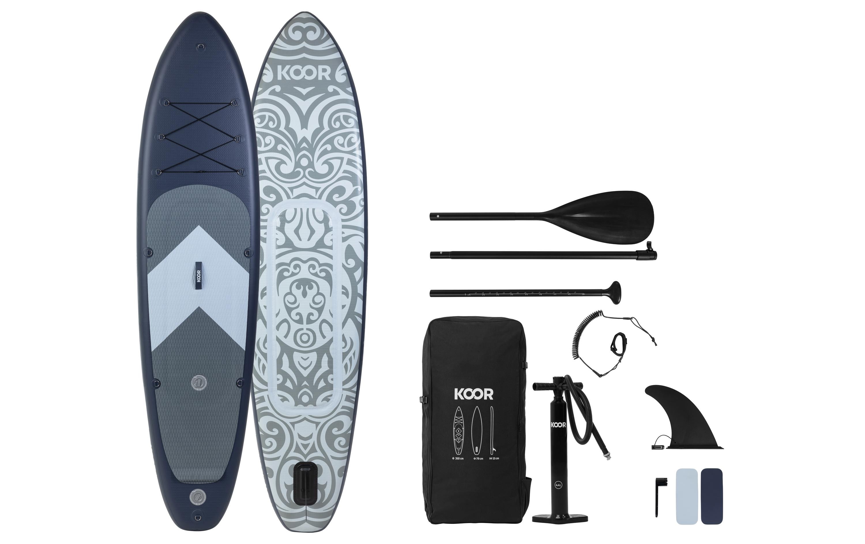 SUP Board Nuusa Allround 10'6 mit Doppelkammersystem<br>Grossvolumiges, standsicheres Allround Stand-up-Paddling-Board mit Doppelkammersystem