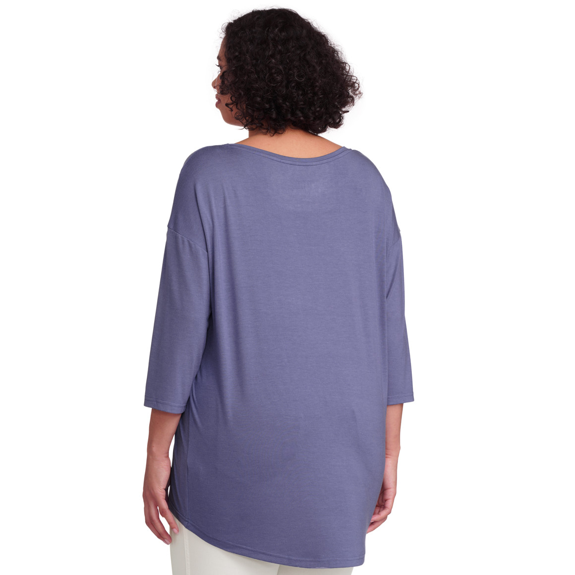 Gina Benotti Damen Longshirt mit Viskose-Anteil lila
