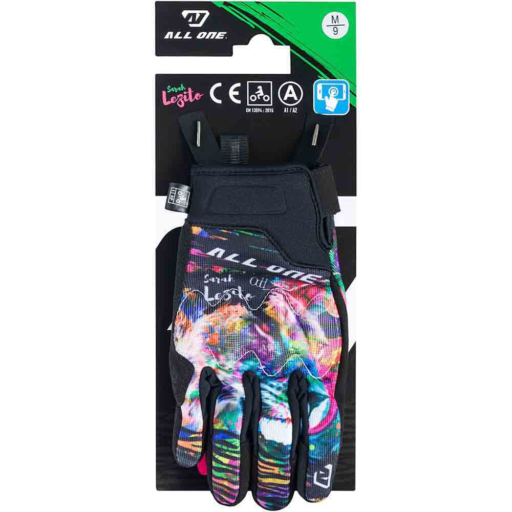 All One - Gants femme Osaka Lady Sarah Lezito Noir / Multicolore