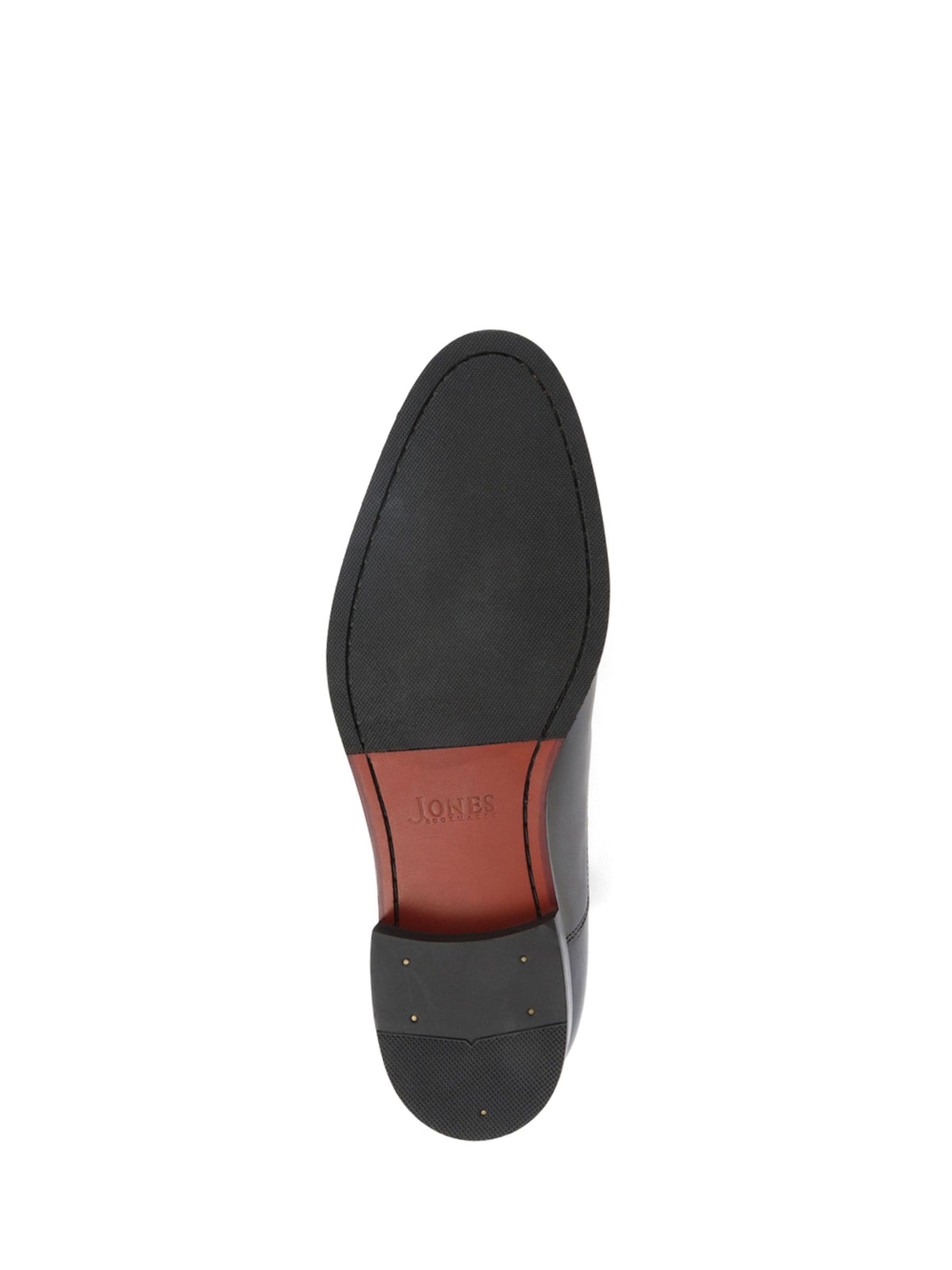 Zwart - Normale Pasvorm - Jones Bootmaker - Modieuze leren veterschoenen voor heren