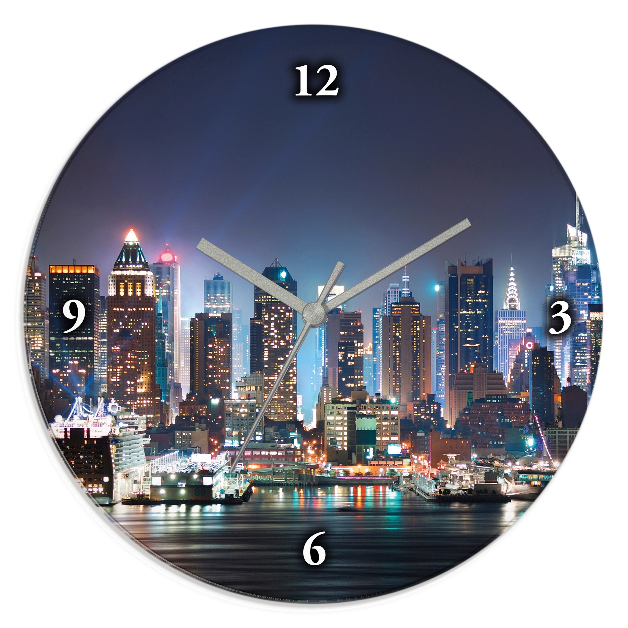 Artland Wanduhr »New York City Times Square« wahlweise mit  Quarz- oder Funkuhrwerk, lautlos ohne Tickgeräusche