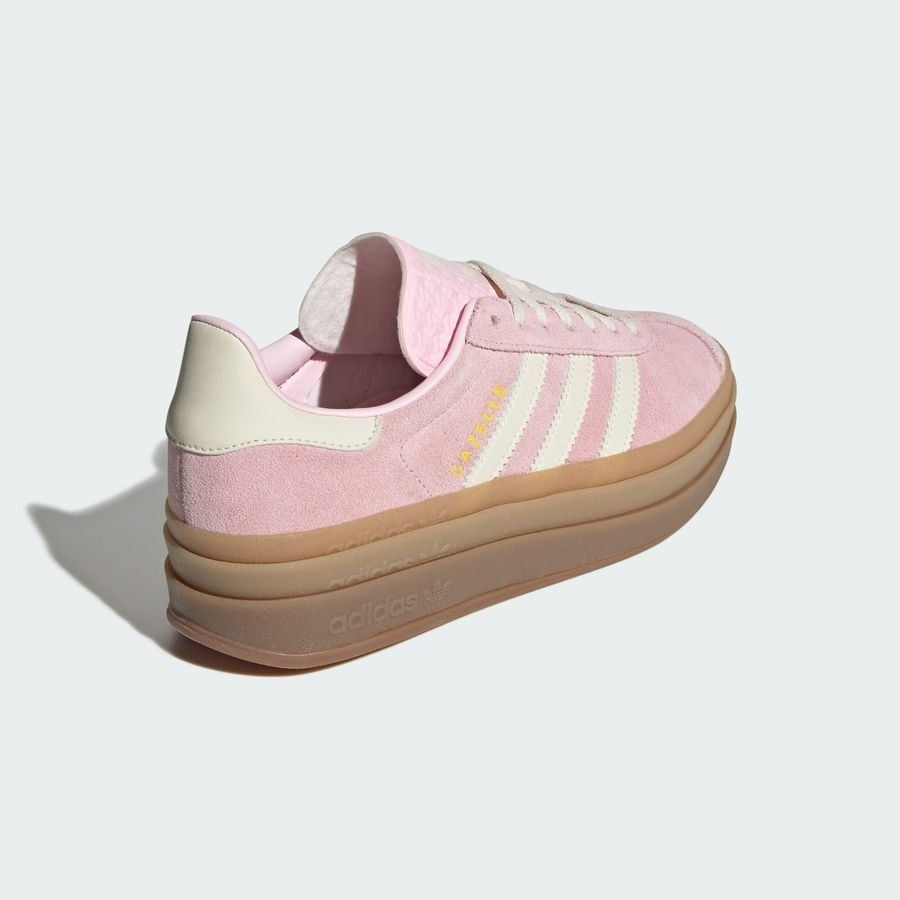 adidas Originals Chaussures Gazelle Bold - Rose clair/Blanc/Doré