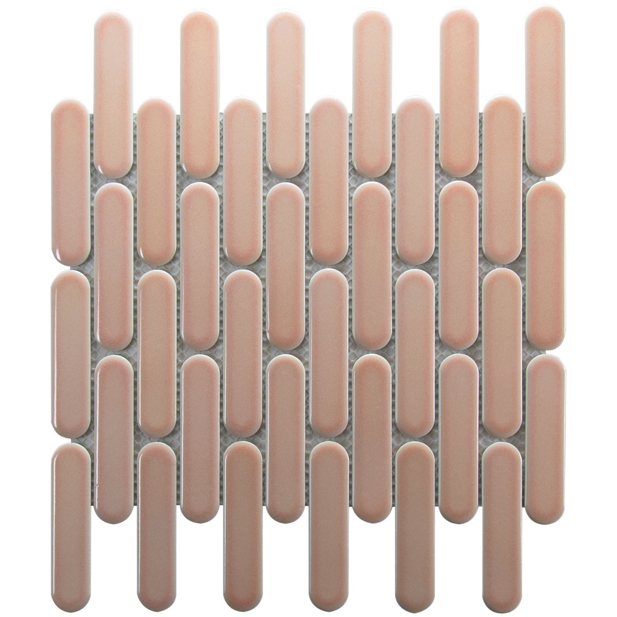 The Mosaic Factory Sevilla ovale vinger mozaïek tegels 30x30 roze