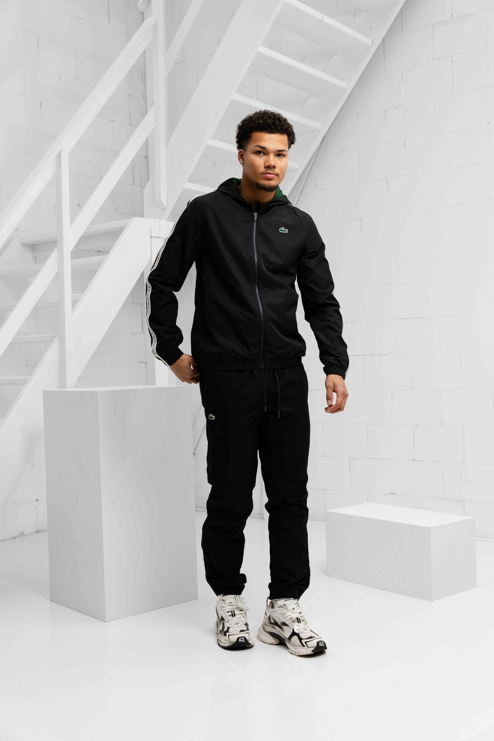 Lacoste Sport Trainingspak Heren Zwart