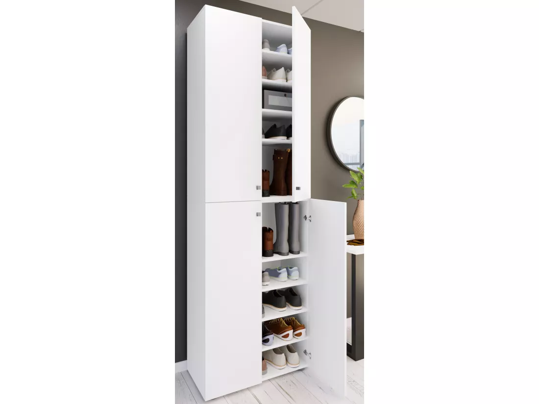 XL bois Grande armoire à chaussures Lona 10