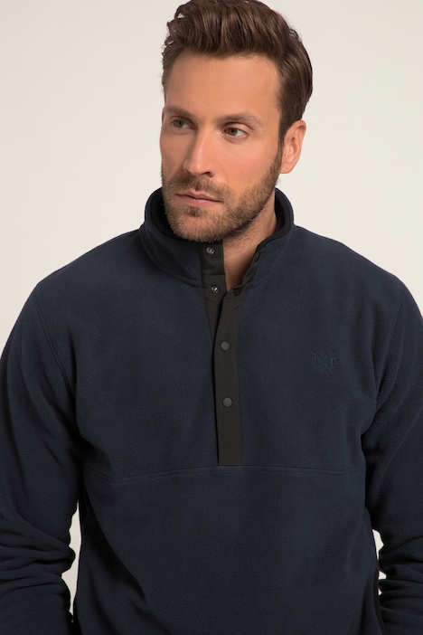 Troyer, Outdoor, Fleece, Stehkragen, Knopfleiste