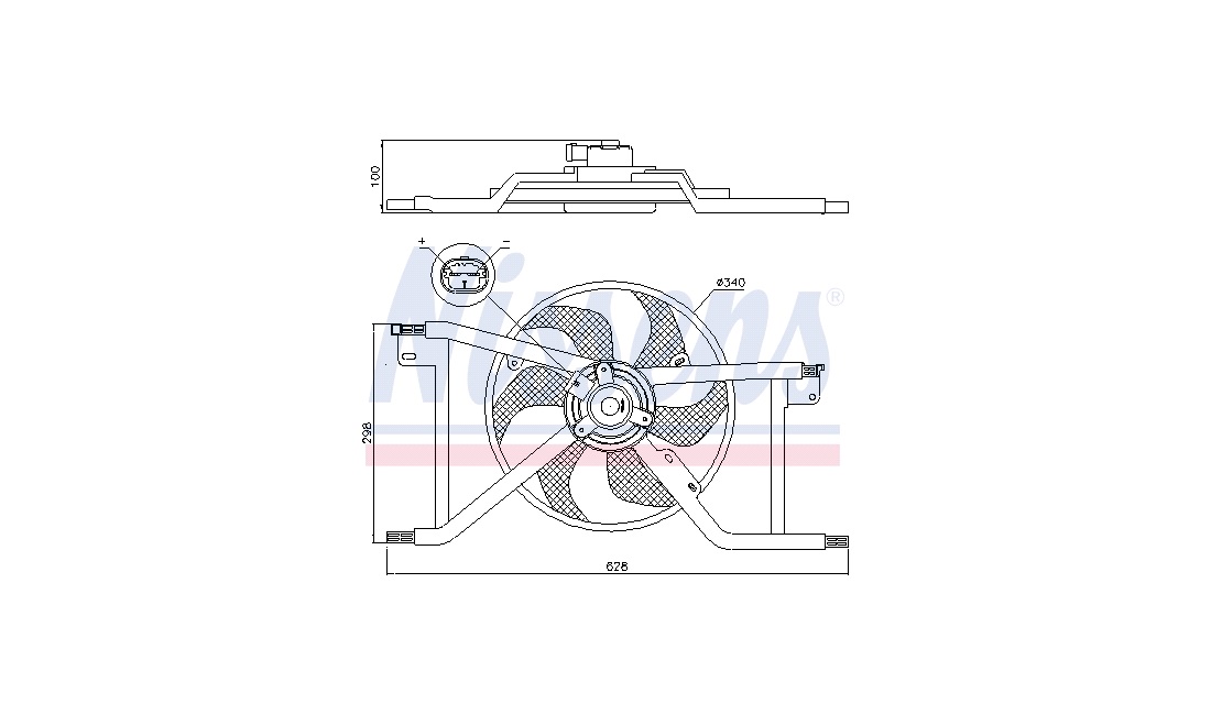 Ventilator, motorkøling