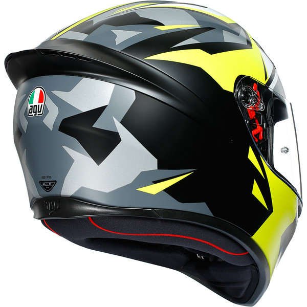 AGV - Casque K1 Mir 2018 Gris / Jaune / Noir / Blanc