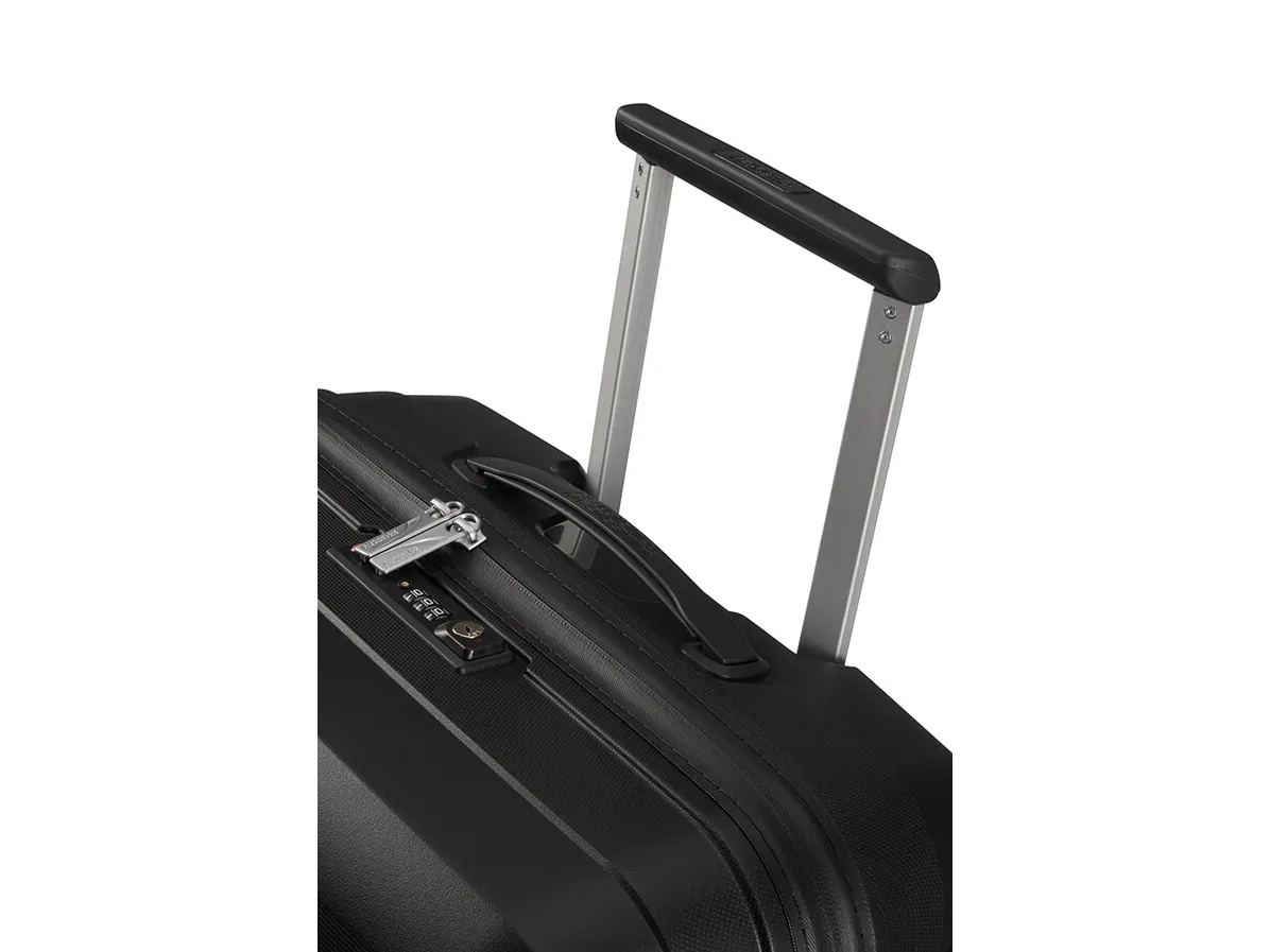 American Tourister AIRCONIC, Spinner, Sort, Mellem, Polypropylen (PP), 4 hjul, Roterende hjul