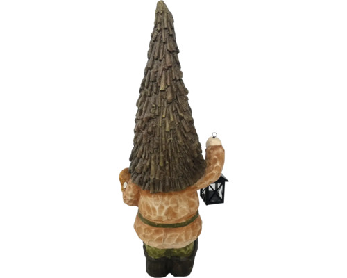 Decoratief kabouterbeeldje, oranje, 65 cm hoog, bruin