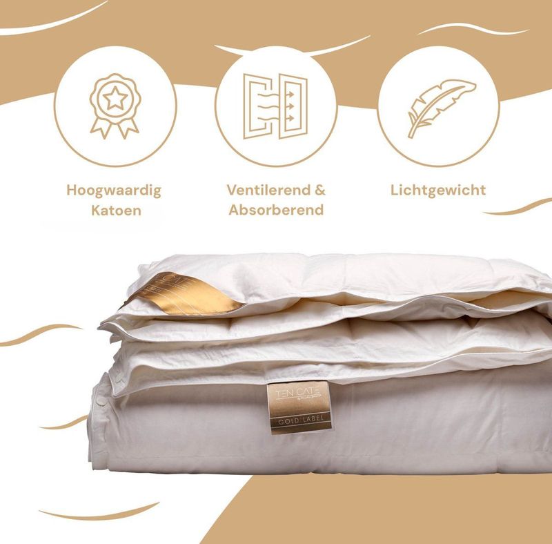 Ten Cate - 4-seizoenen Donzen Dekbed - 240x220 cm - 90% Ganzendons