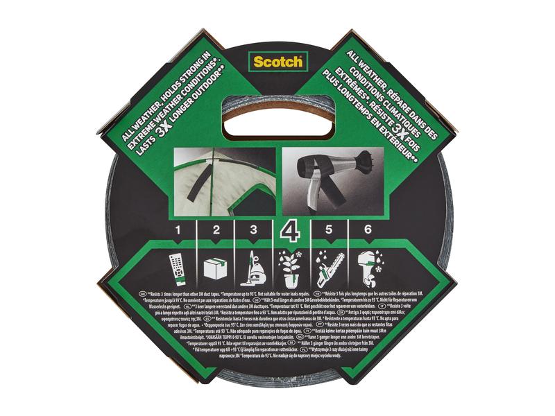 3M Gewebeband Scotch Extremium AllWeather 48 mmx27.4 m,Schw Hochleistungs-Klebeband