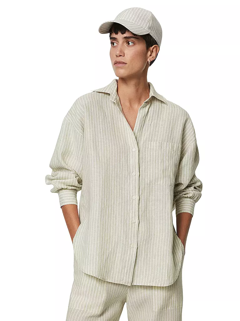 MARC O'POLO Leinenbluse  beige