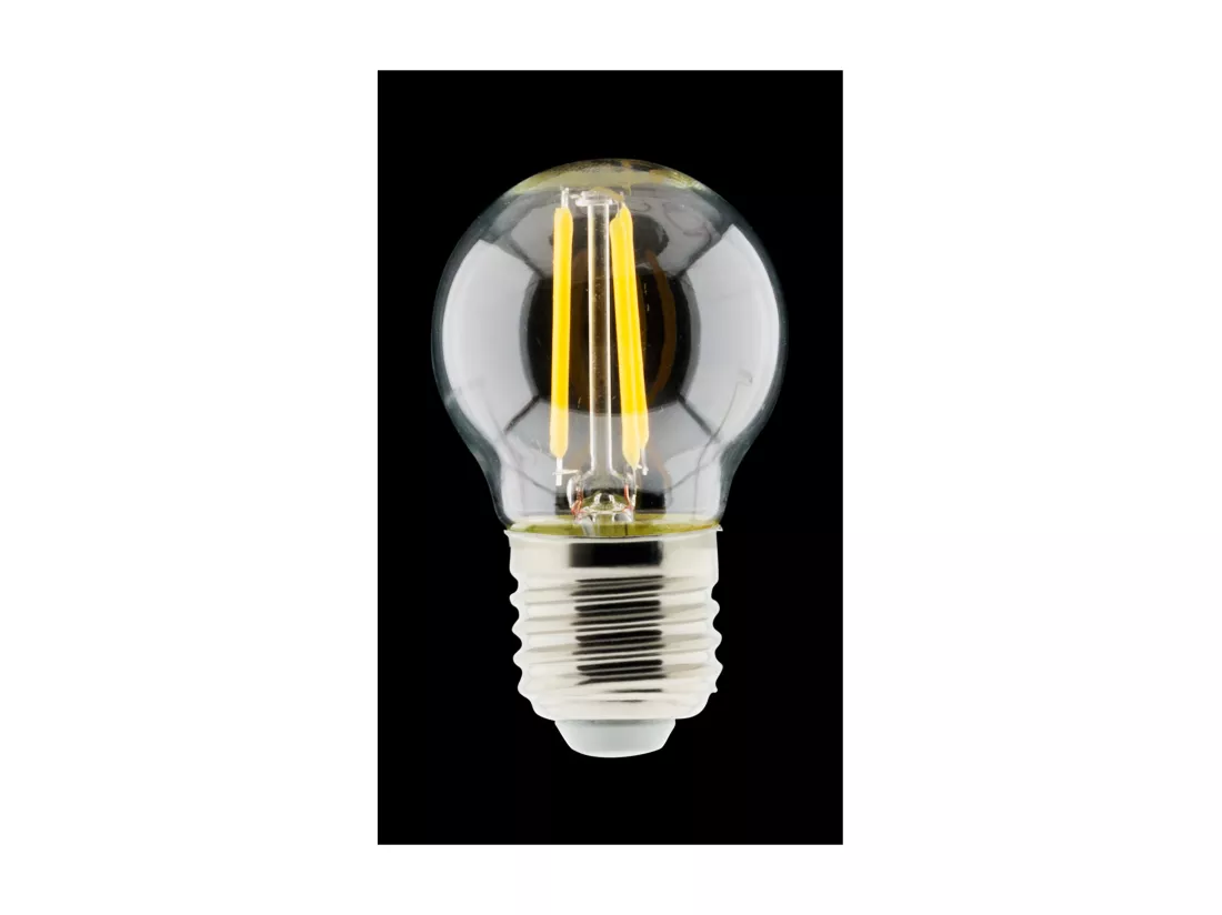 Ampoule déco filament LED sphérique 4W E27 470lm 2700K - Blanc chaud - Zenitech