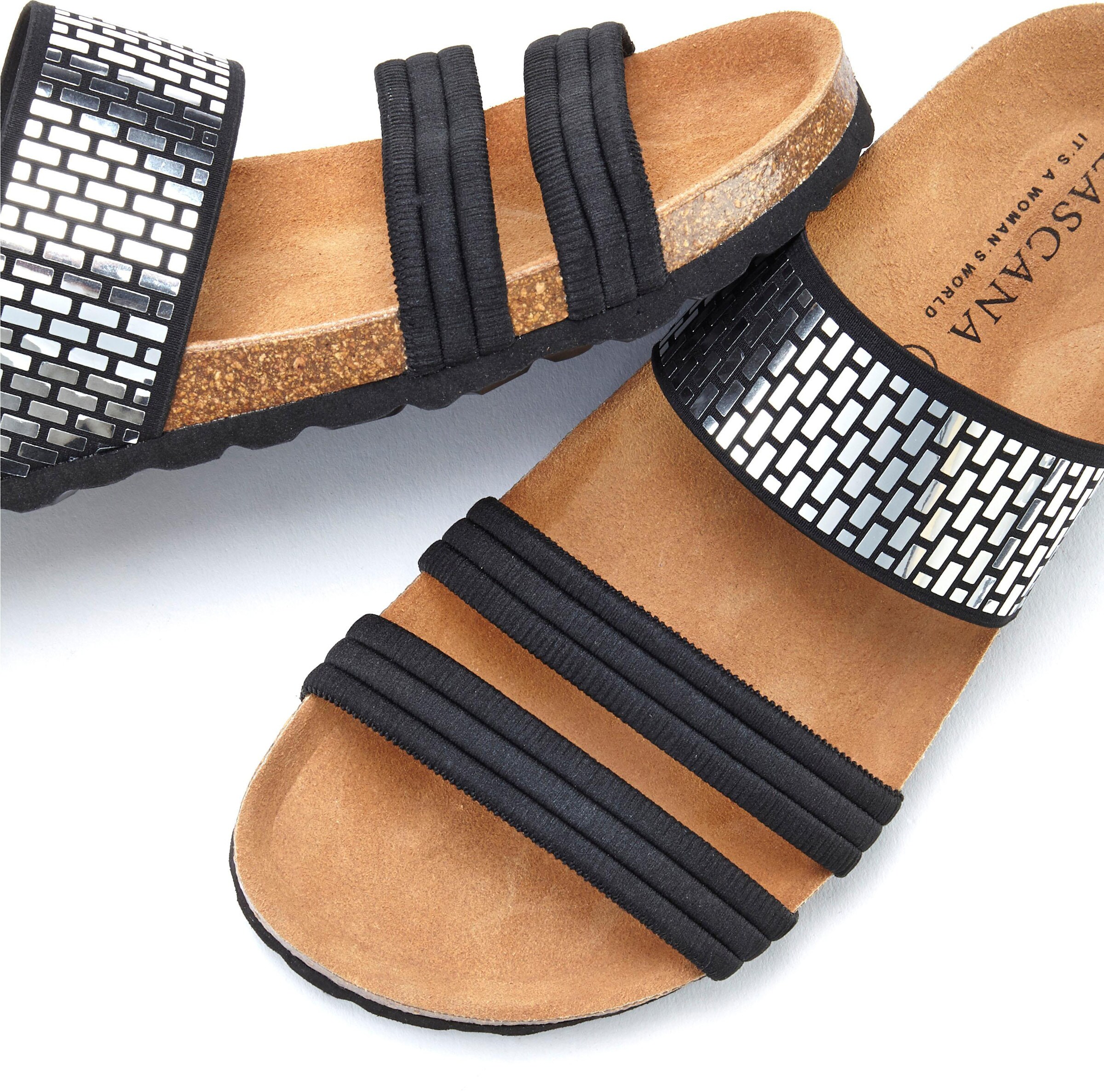 LASCANA Pantolette in schwarz