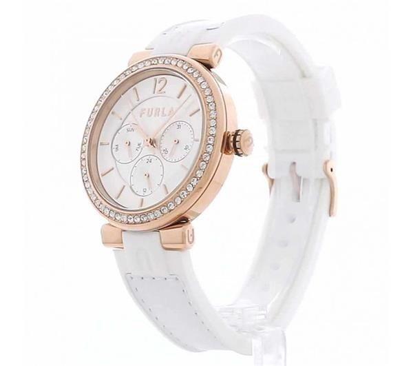 Furla Ladies Furla Block White Rose Watch WW00011003L3