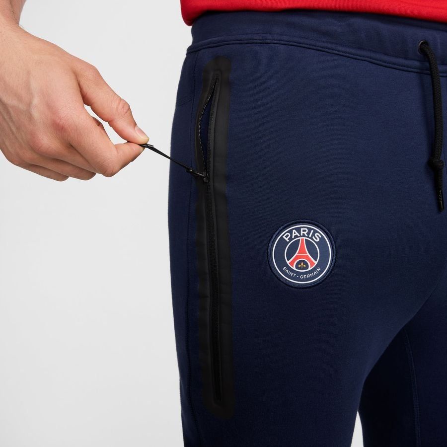 Paris Saint-Germain Bas de Survêtement NSW Tech Fleece - Bleu Marine/Blanc