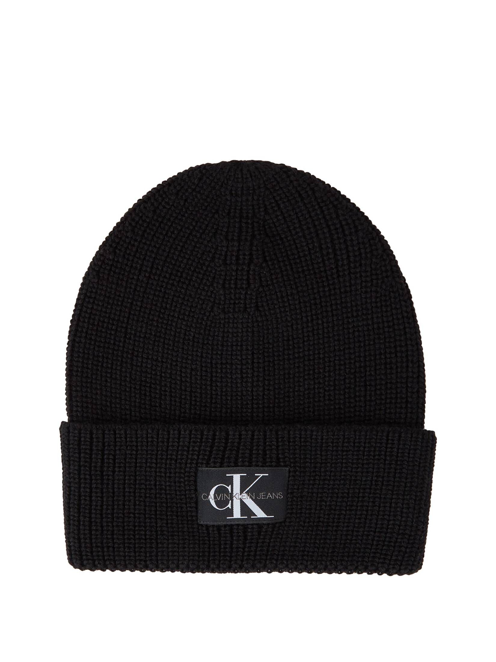 CALVIN KLEIN| Herren Mütze LOGO PATCH BEANIE